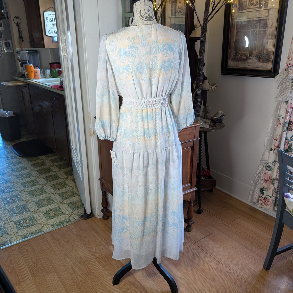 Boho Unique Soft Pastel Color Dress Any Occasion - Picture 5 of 9